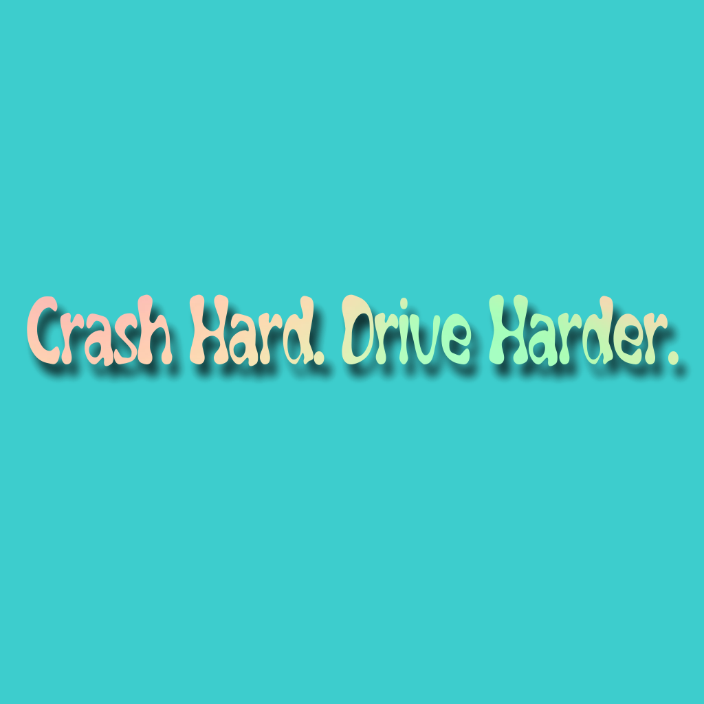 Crash Hard Drive Harder Sticker